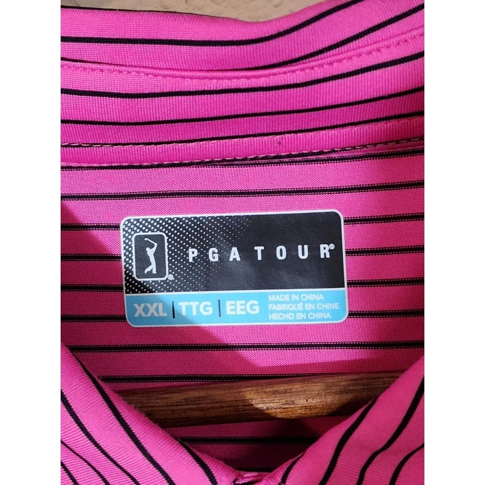 PGA tour mens polo shirt xxl golf colorful y2k genx genz